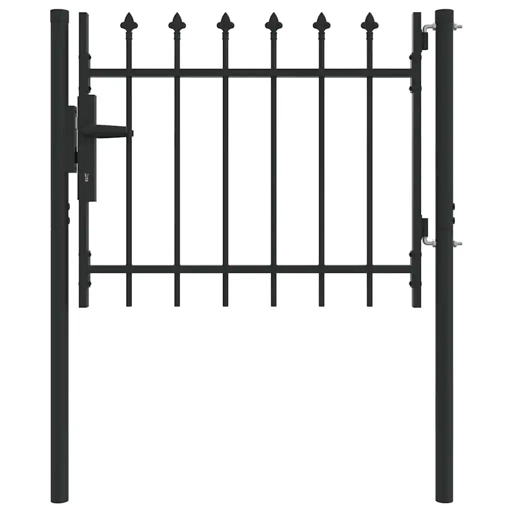 vidaXL Cancello per recinzione Grigio 100 x 75 cm