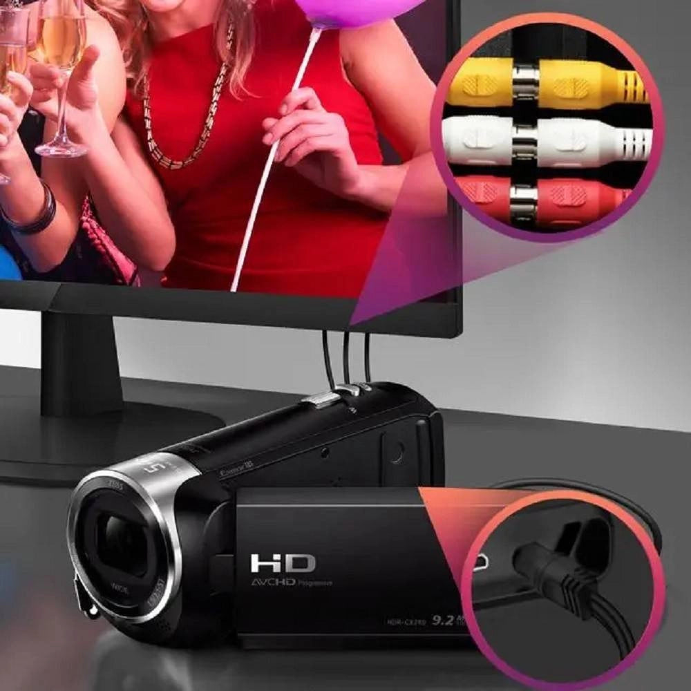 Trade Shop - Cavo Adattatore Audio Video Da Jack 3.5mm Maschio A 3x Rca Femmina 10cm Av-3rca -
