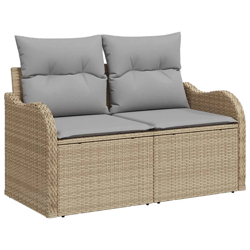 Set di divani 8 pz Beige e Grigio Chiaro 3448073