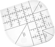 Cutter angolare acrilico - creativo righello per patchwork e cucito DIY - strumento multifunzionale con linee di taglio precise