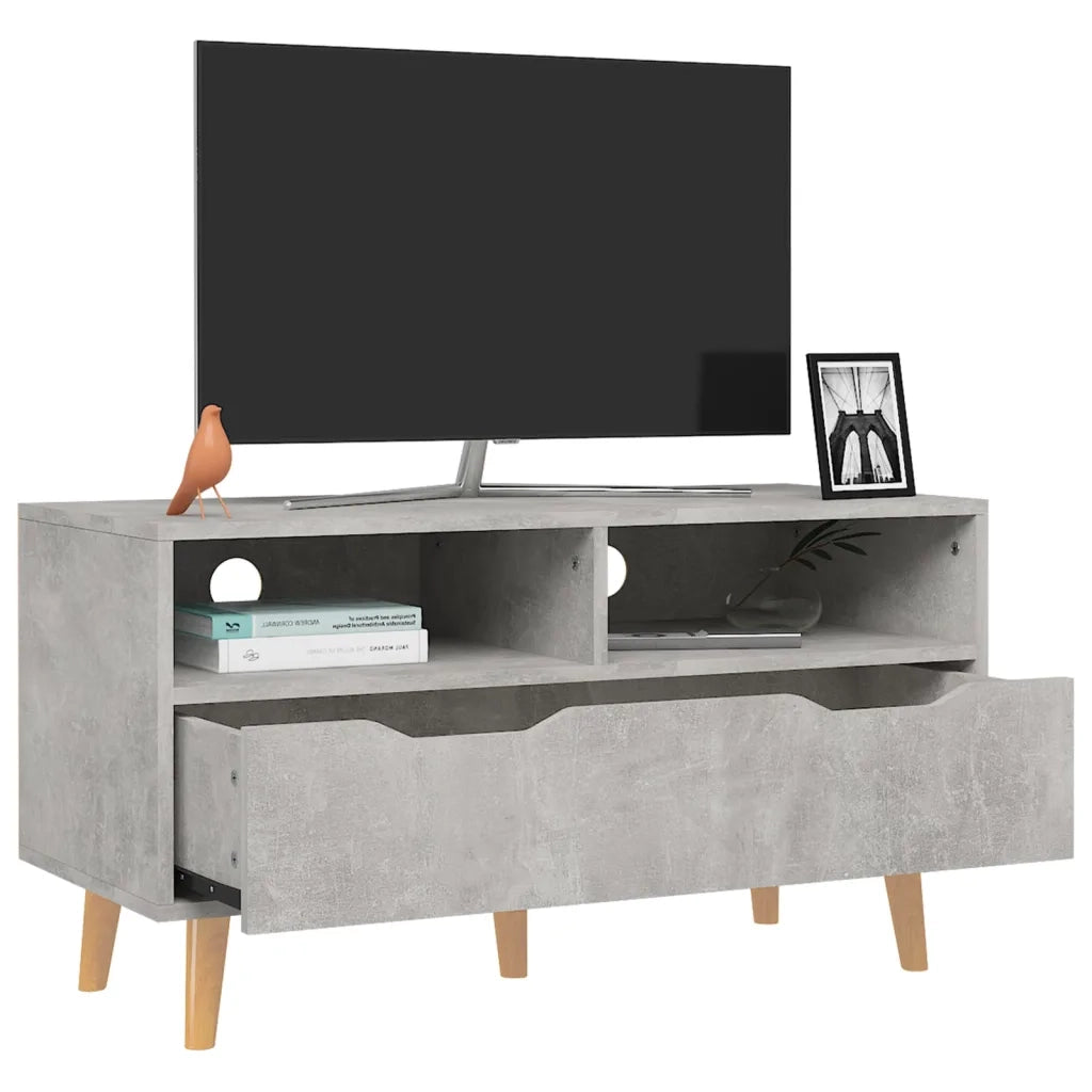 Mobile Porta TV Grigio Cemento 90x40x48,5 cm Legno Multistrato 326781