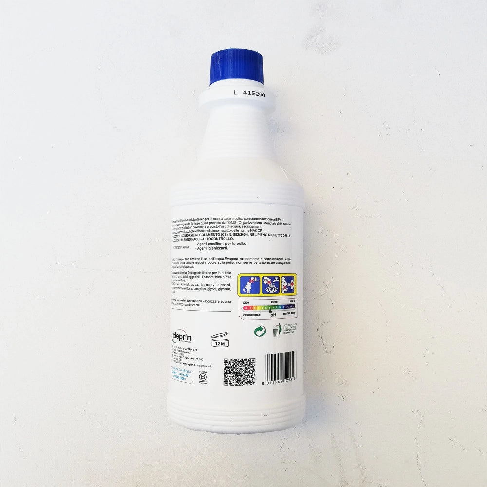 Carezza igien gel 1lt igienizzante istantaneo per le mani a base alcolica