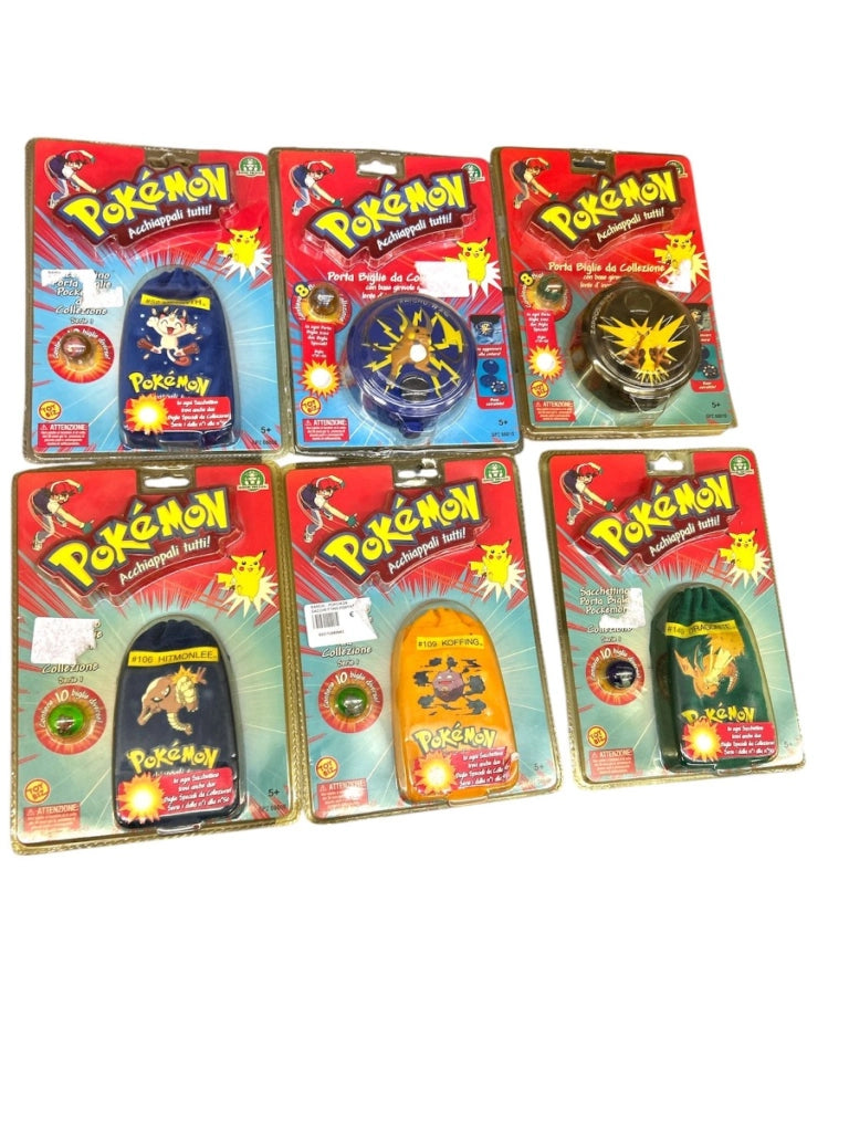 Pokemon Biglie Pokemon Da Collezione 1995 Set 6 Pezzi Assortiti Come In foto Edizione Da Collezione