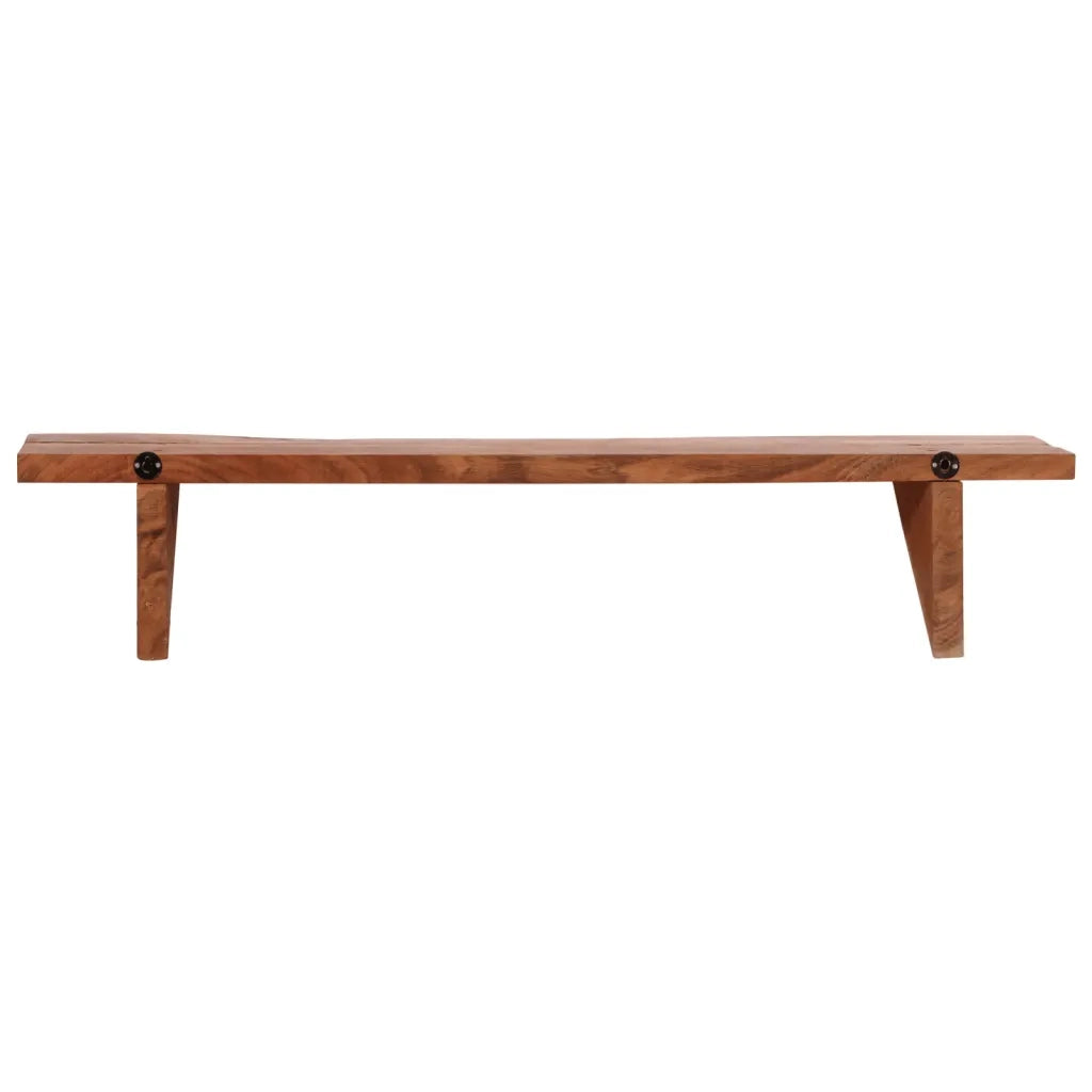 Mensole 2 pz 90x20x18 cm in Legno Massello di Acacia 247928