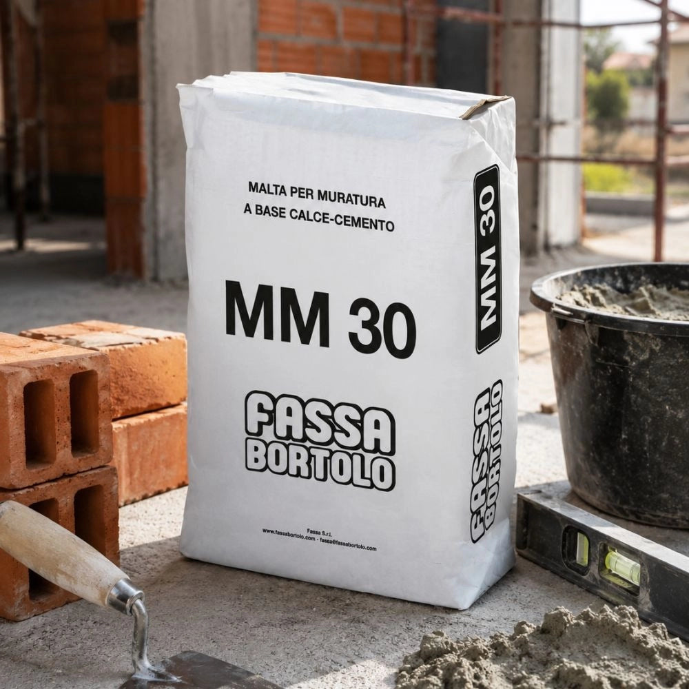 Fassa mm 30 malta cementizia grigia per muratura *** formato 5 kg, confezione 1