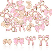 Set di 4 fermagli emaillo stile - 20 fermagli rossi per catenelle in bulk - fermagli metallo per collane e bracciali - creare gioielli DIY