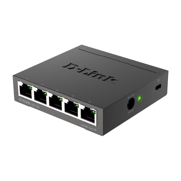 D-LINK DGS-105 - DESKTOP SWITCH 5 PORTE GIGABIT NON GESTITE