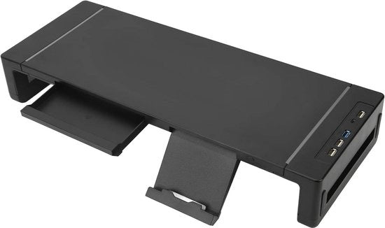 Monitor Ergonomico con Altezza Regolabile - Inclinabile e con Illuminazione RGB - Sostiene fino a 25KG