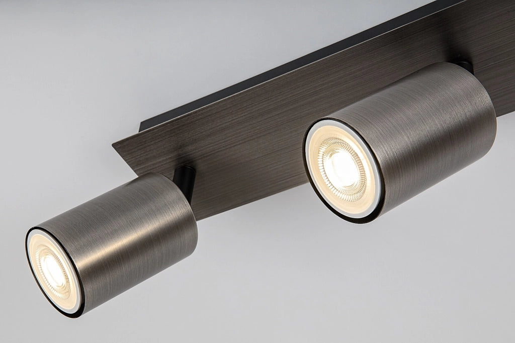 Plafoniera industriale grigia 4 faretti GU10 Rabalux