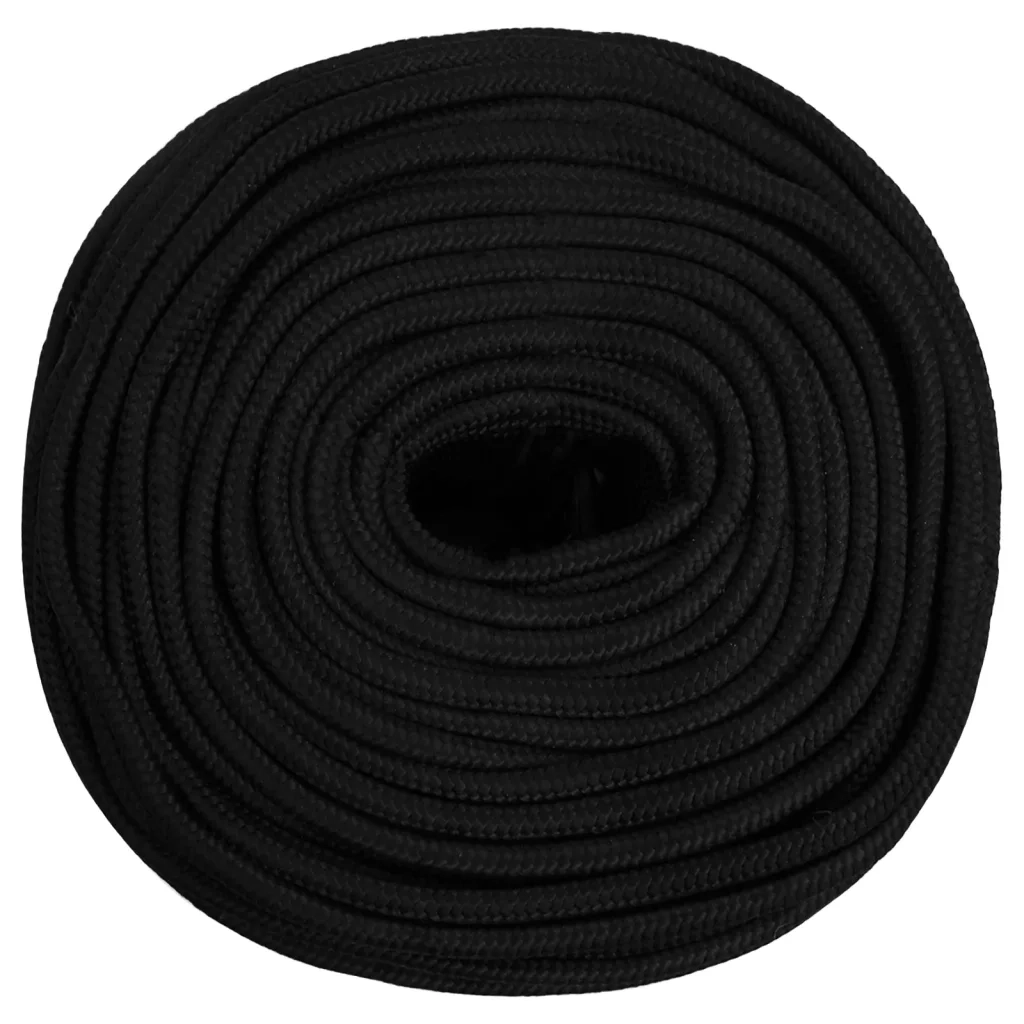 Corda da Lavoro Nera 10 mm 250 m in Poliestere 152825