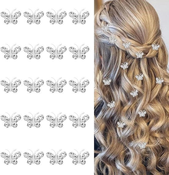 20 pezzi di mini spilloni capelli con diamanti e farfalle - Accessori capelli argentati divertenti - Piccoli spilloni decorativi per matrimoni - Accessori capelli per donne 

Modello: 
Specifica: 
Codice prodotto: