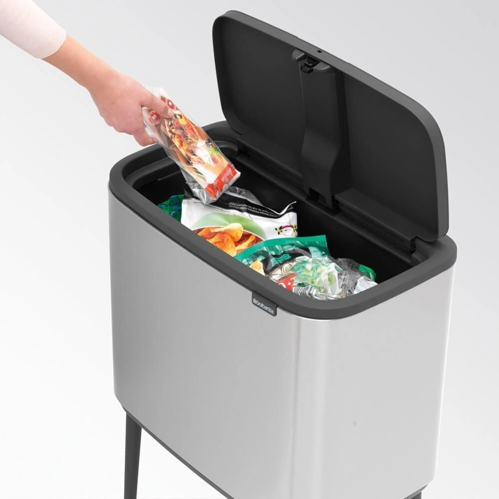 Brabantia 315848 bidone per la spazzatura 36 L Rettangolare Acciaio Acciaio inossidabile