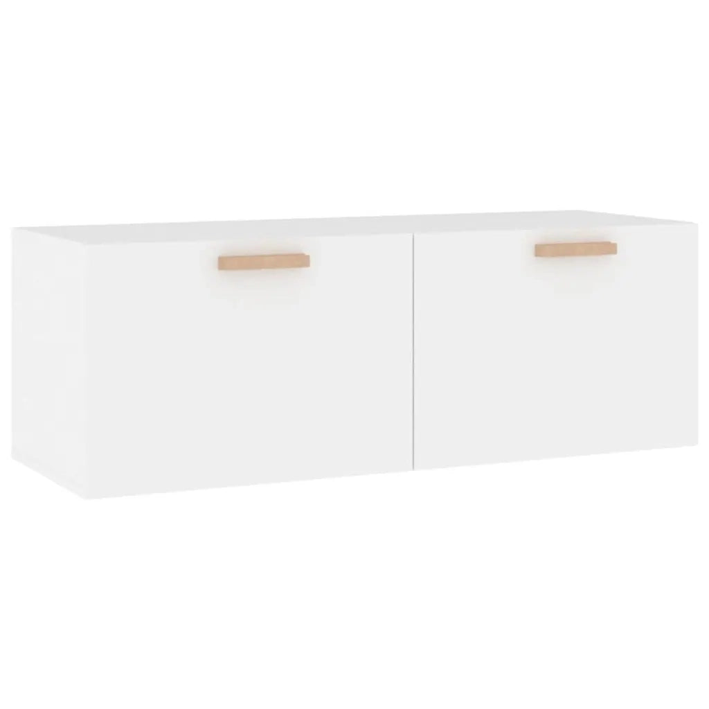 Mobile Pensile Bianco 100x36,5x35 cm Legno Multistrato cod mxl 44815