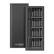 Kit Cacciaviti Magnetici di Precisione 25 in 1 per Riparazione Elettronica Nero Max excell