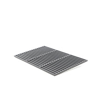 Griglia rettangolare in ghisa 60 x 40 cm per barbecue a carbone e a gas