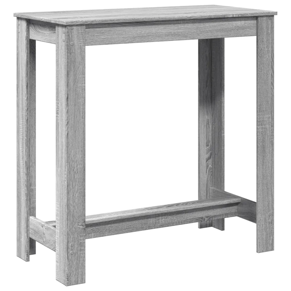 Tavolo da Bar Grigio Sonoma 102x50x103,5cm in Legno Multistrato