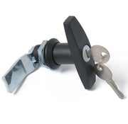 Maniglia T con 2 Chiavi - Slot per Porta Esterna - Slot per Porta con Chiave - Slot per Garagio - Doppia Maniglia per Camion - Maniglia per Rimorchio
