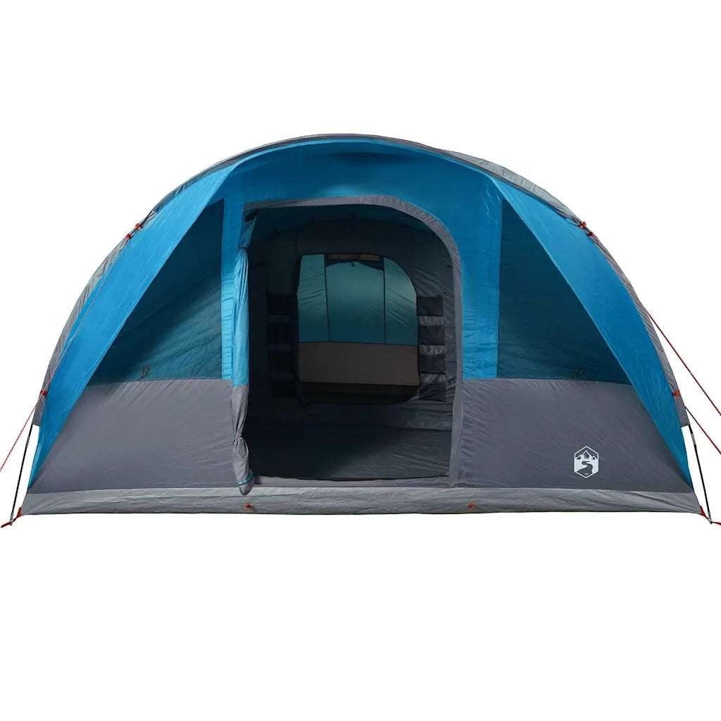 Tenda Familiare a Tunnel per 7 Persone-Tenda da campeggio Blu Impermeabile
