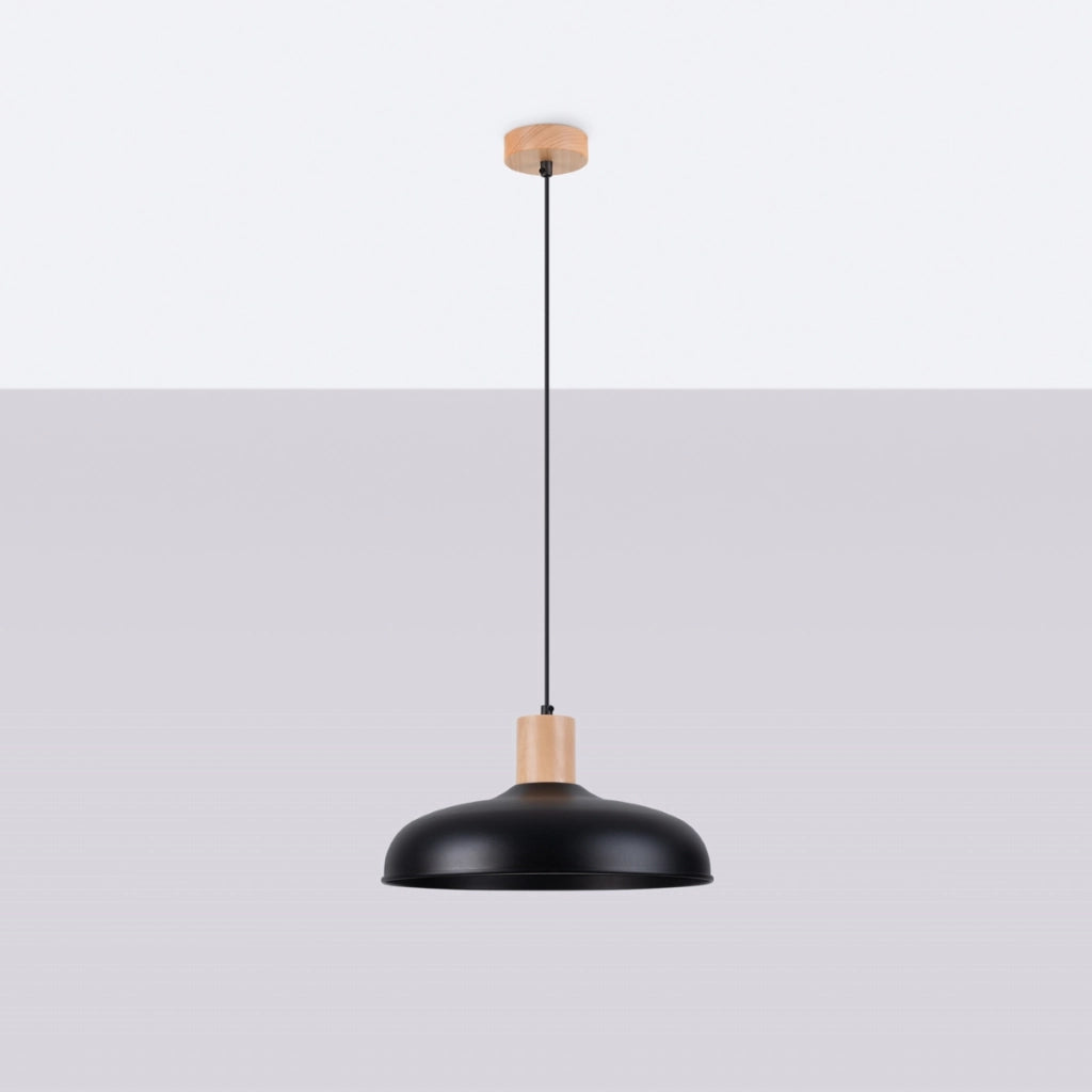 Lampada a sospensione INDY Peach Puff Dome in acciaio bianco opaco 38 cm 15 W LED