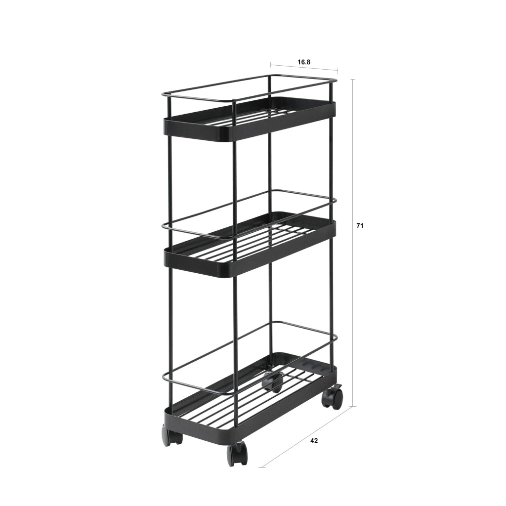 Carrello TRIS nero
