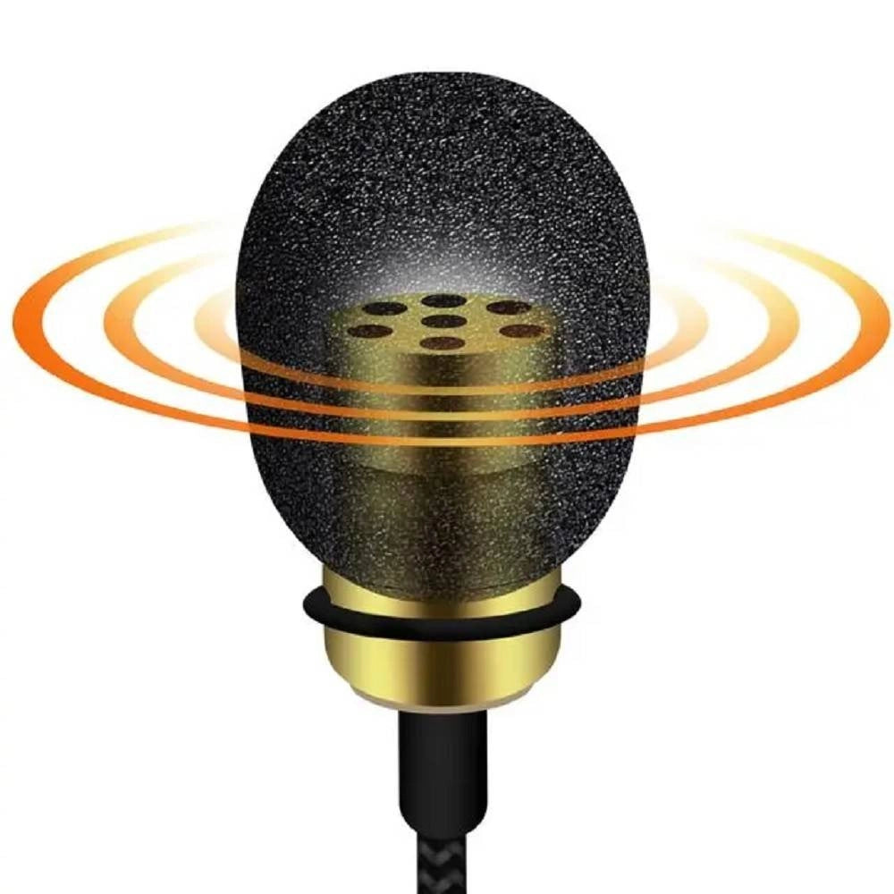 Trade Shop - Microfono Lavalier Lightning Suono Omnidirezionale A 360° Cavo 3 Metri Lt3543m -