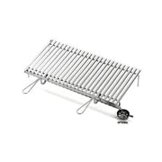 Griglia barbecue ompagrill 20610 con recupero grassi inox lucido