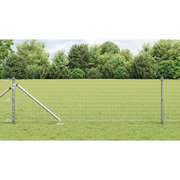Recinzione con Posto Argento 0,8 x 10 m Acciaio