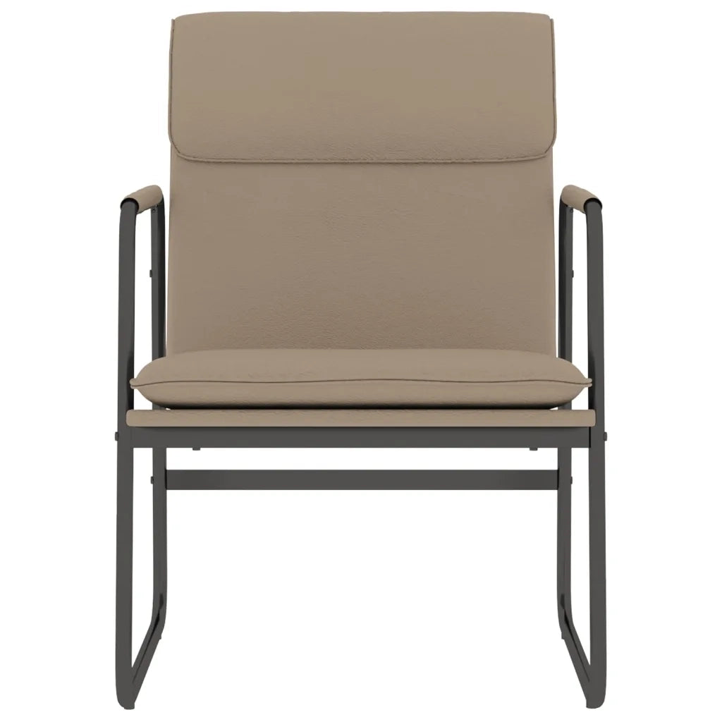 Sedia Lounge Cappuccino 55x64x80 cm in Similpelle 351365