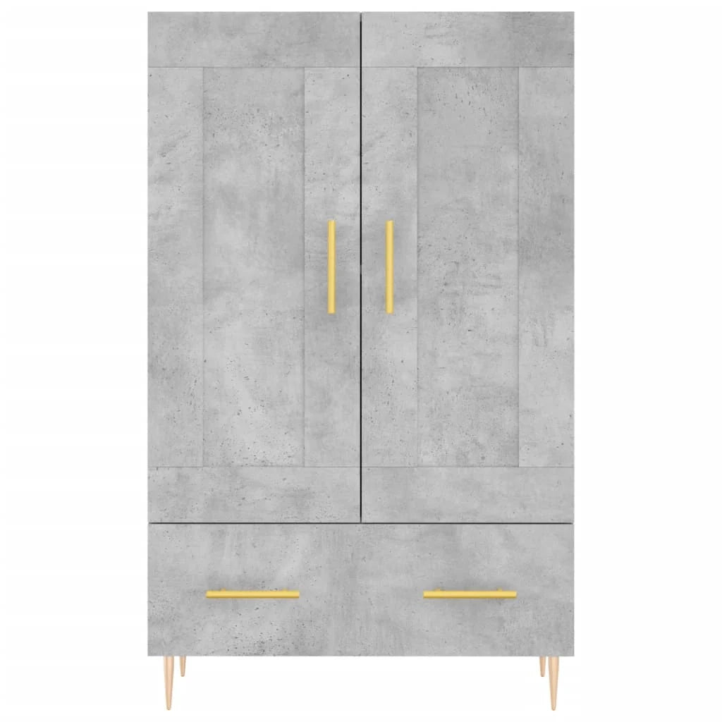 Buffet credenza cassettiera mobiletto mobile contenitore organizer cucina soggiorno salotto alto 69,5 x 31 x 115 cm legno ingegnerizzato grigio 02_0034466