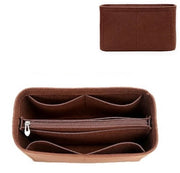 Organizzatore di portafoglio vilten con cinturino, organizzatore di tasche per donne, ideale per borsa Tote (café, piccola)