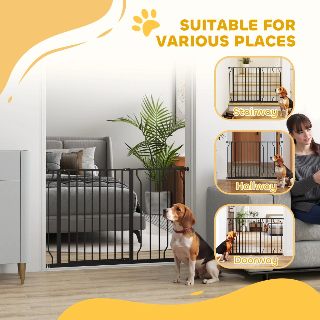 Barriera per Animali Domestici ¨C zephmum ¨C Nero 75-115x76 cm
