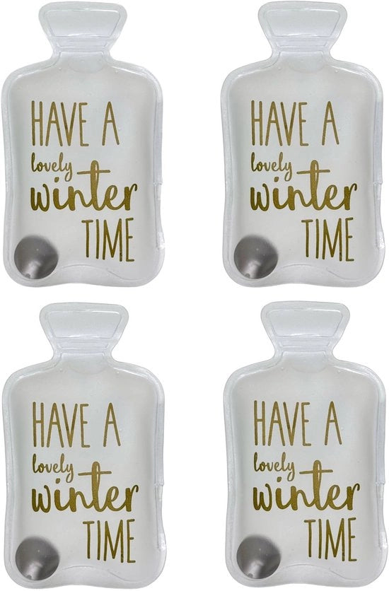 Caloriferi per Mani Oplaadabili - Hermeticabili - Caloriferi per Dita - Caloriferi Elettrici - Set con Stili Decorativi - Fino a 55 °C di Calore - Caloriferi da Portafoglio