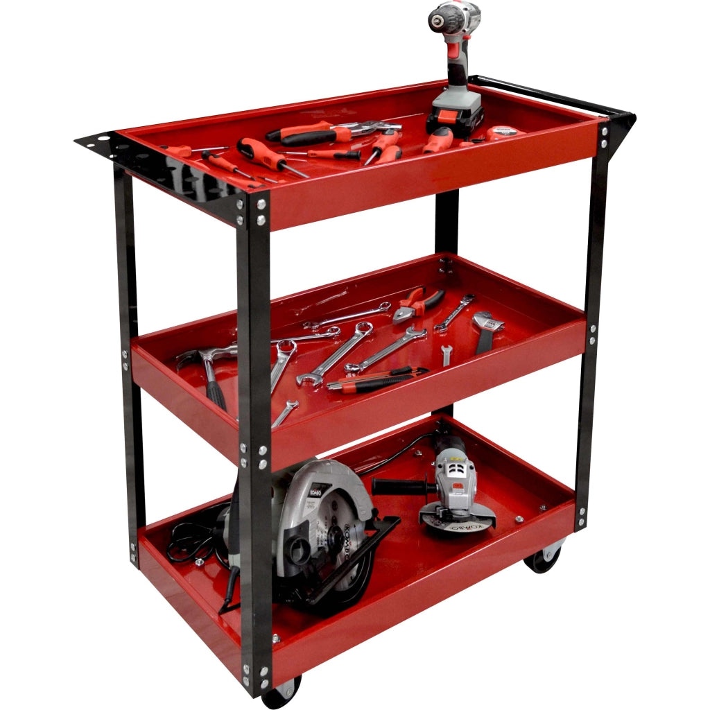 Carrello Portautensili Officina a 3 Ripiani