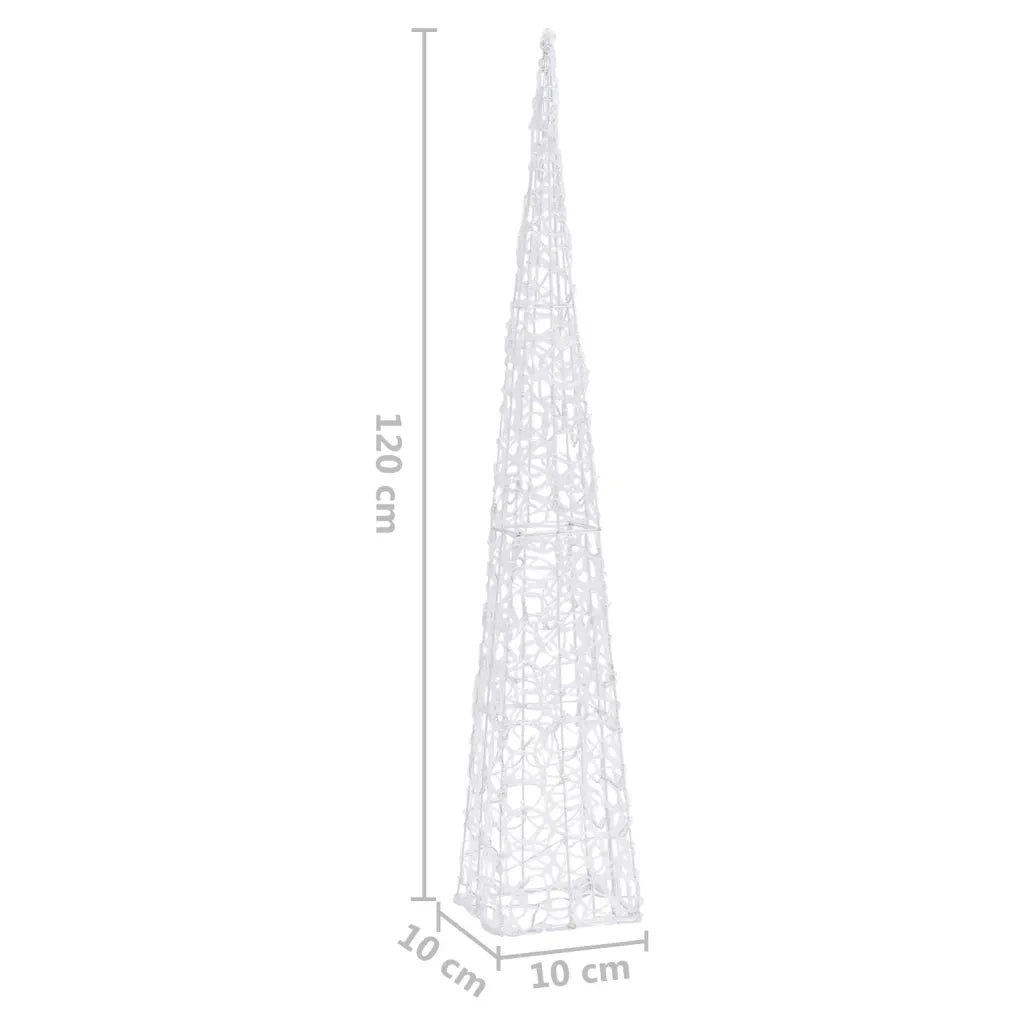 Cono di Luce LED Decorativo Acrilico Blu 120 cm 328965