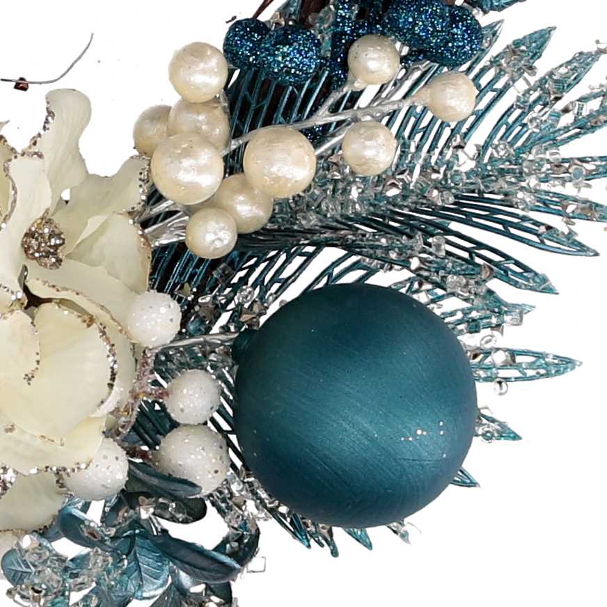 Coroncina plastica sfere  cm Ø26