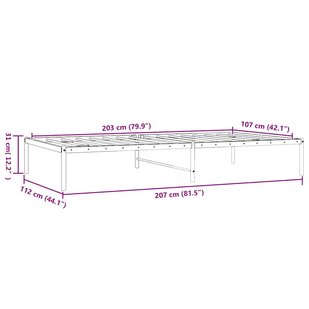 Giroletto Metallo Bianco 107x203 cm 350909