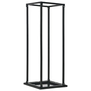 Portalegna con base 37 x 37 x 113 cm acciaio nero 02_0043744