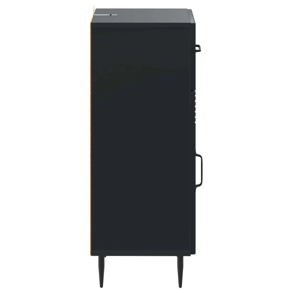 Mobiletto da Bagno HAARLEM Nero 30 x 31 x 80 cm 896826