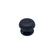 Pomolo fisso per porta SAGUATTI 861/70QB in alluminio nero lucido