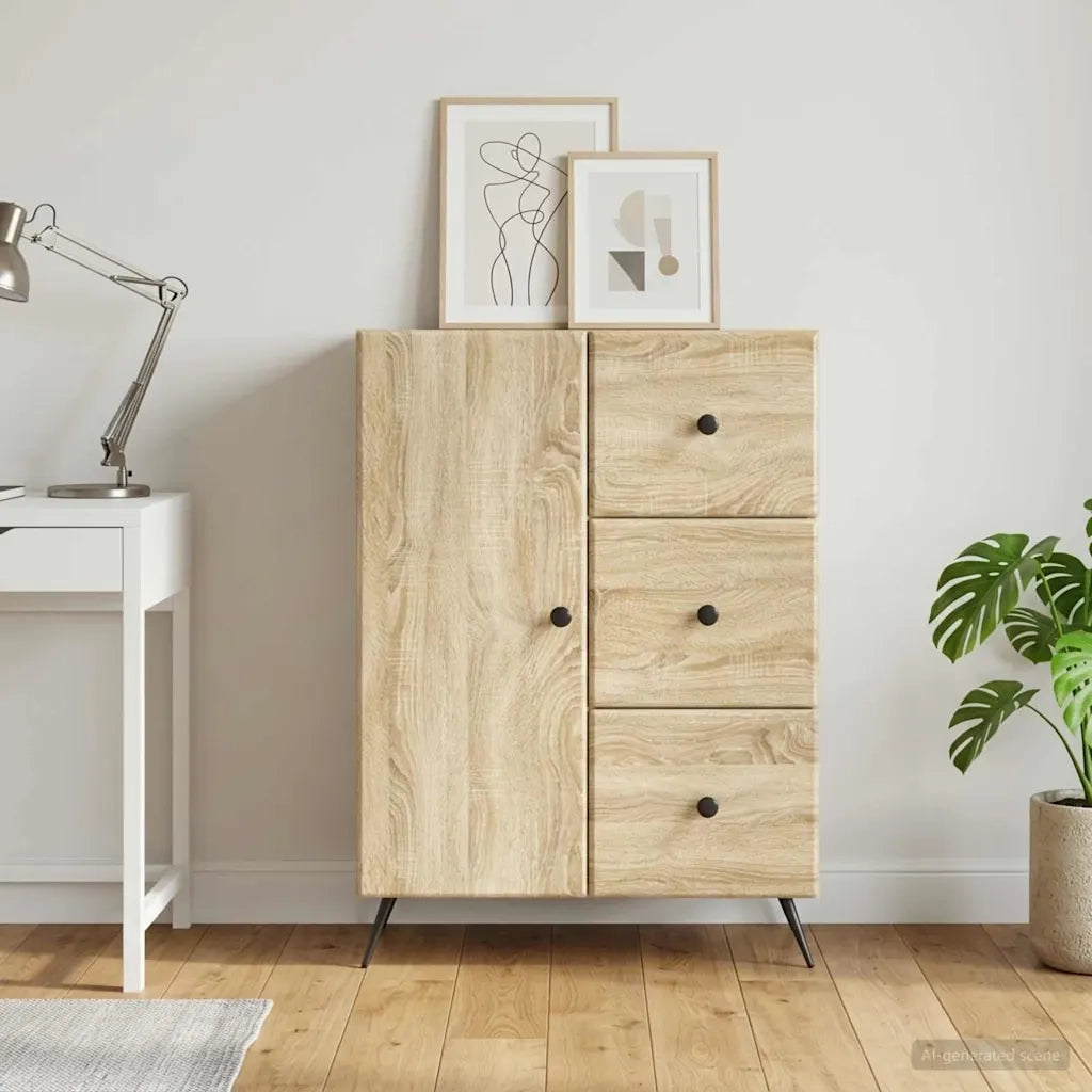 Credenza Rovere Sonoma 66 x 34,5 x 90 cm Legno ingegnerizzato 895547