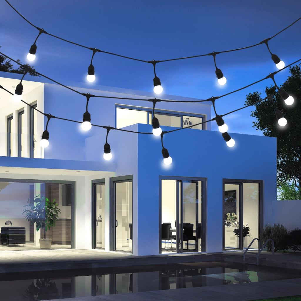 Girlanda esterna Polux PARTY 5,6m 10xE27 3000K IP44