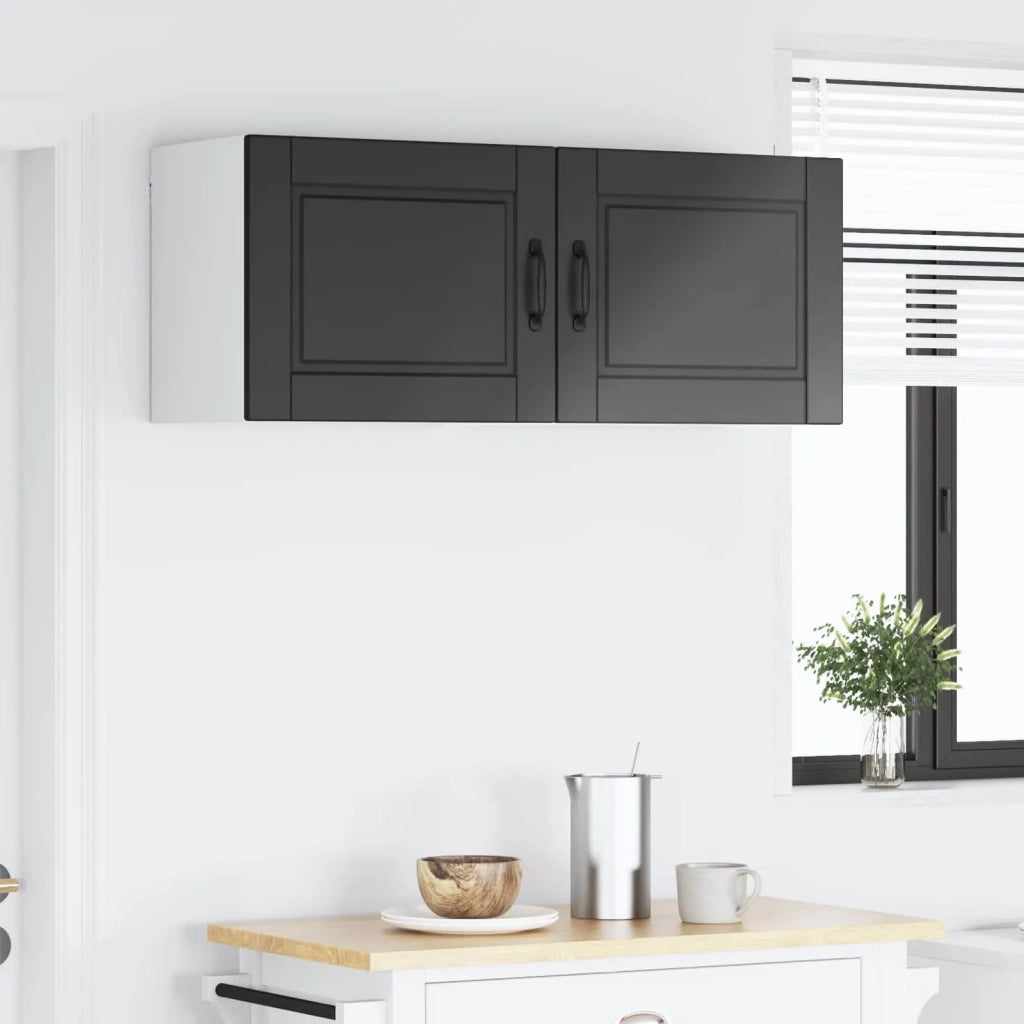 Armadietto a muro PORTO 2 pcs Nero 50 x 31 x 40 cm