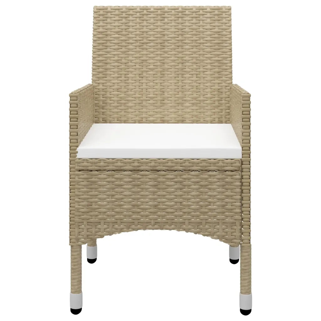 Set Mobili da Pranzo per Giardino 5 pz Beige 3071937