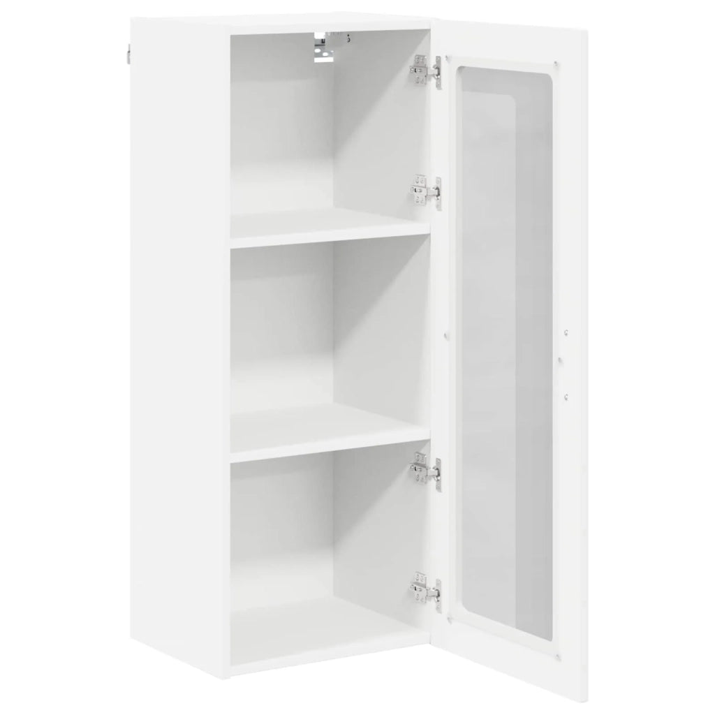 Mobile in vetro da parete LUCCA Bianco 40 x 31 x 100 cm 885095