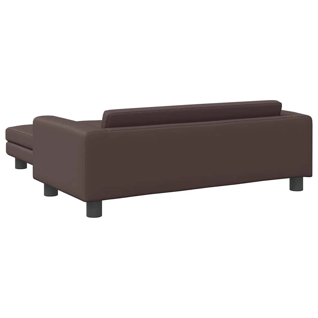 Cuccia per cani comodo divano con estensione 100 x 50 x 30 cm similpelle marrone 02_0043066