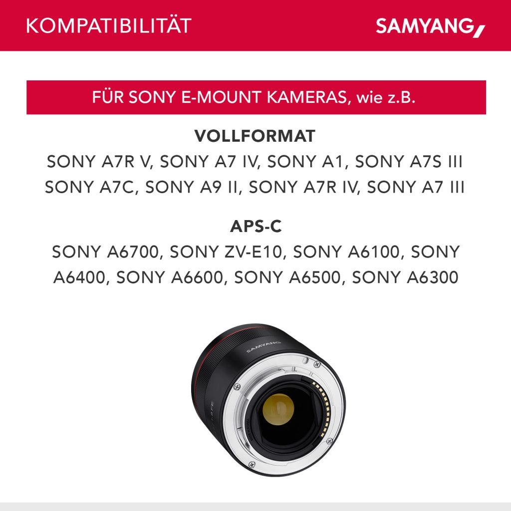 Obiettivo fotografico AF 45mm F1.8 FE & Lens-Station compatibile con l'innesto E di Sony - per full-frame e APS-C - con autofocus veloce, lunghezza focale fissa per A7C, A7 III, A6100