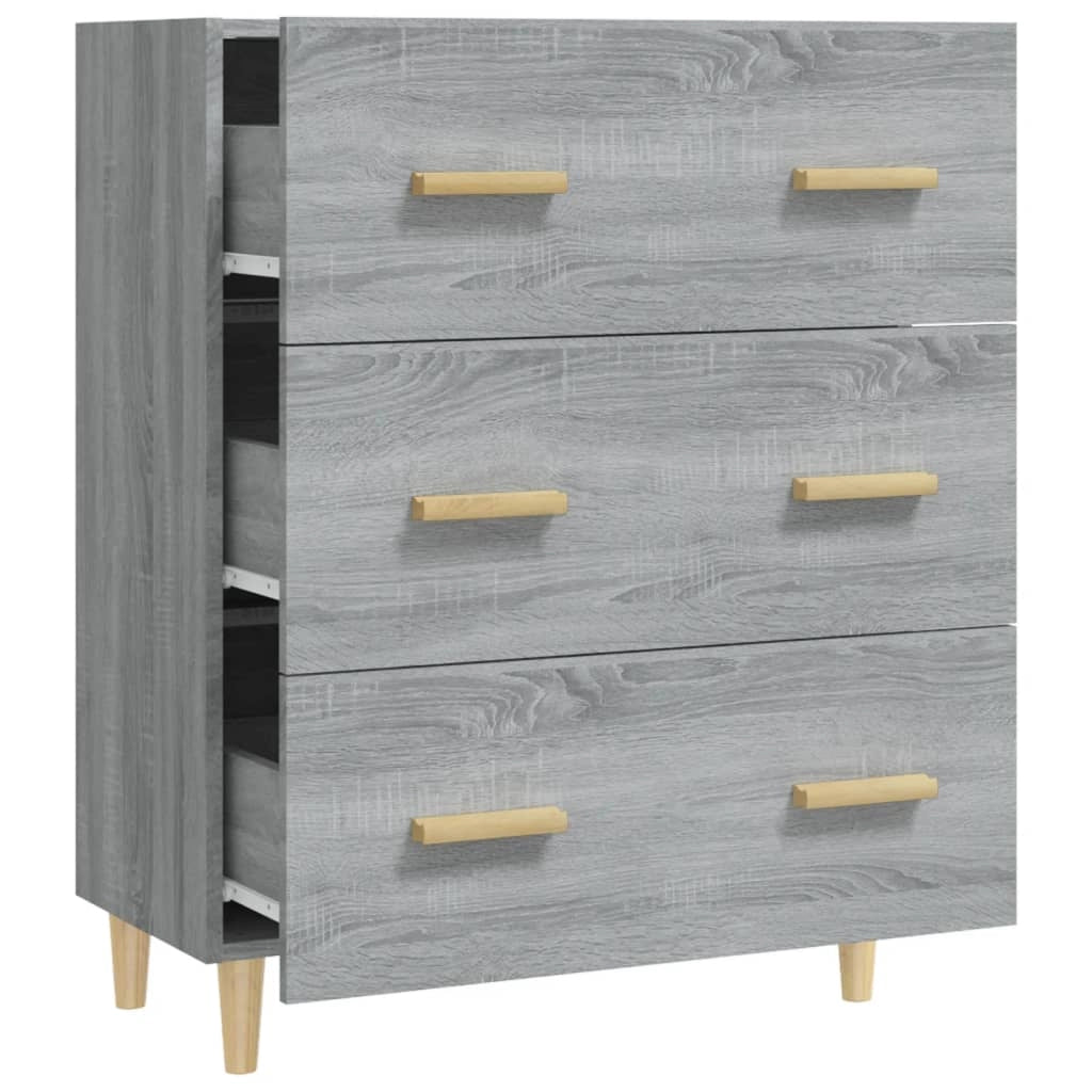 Buffet credenza cassettiera armadio mobile contenitore organizer cucina soggiorno salotto Sonoma 70 x 34 x 90 cm legno ingegnerizzato grigio 02_0036510