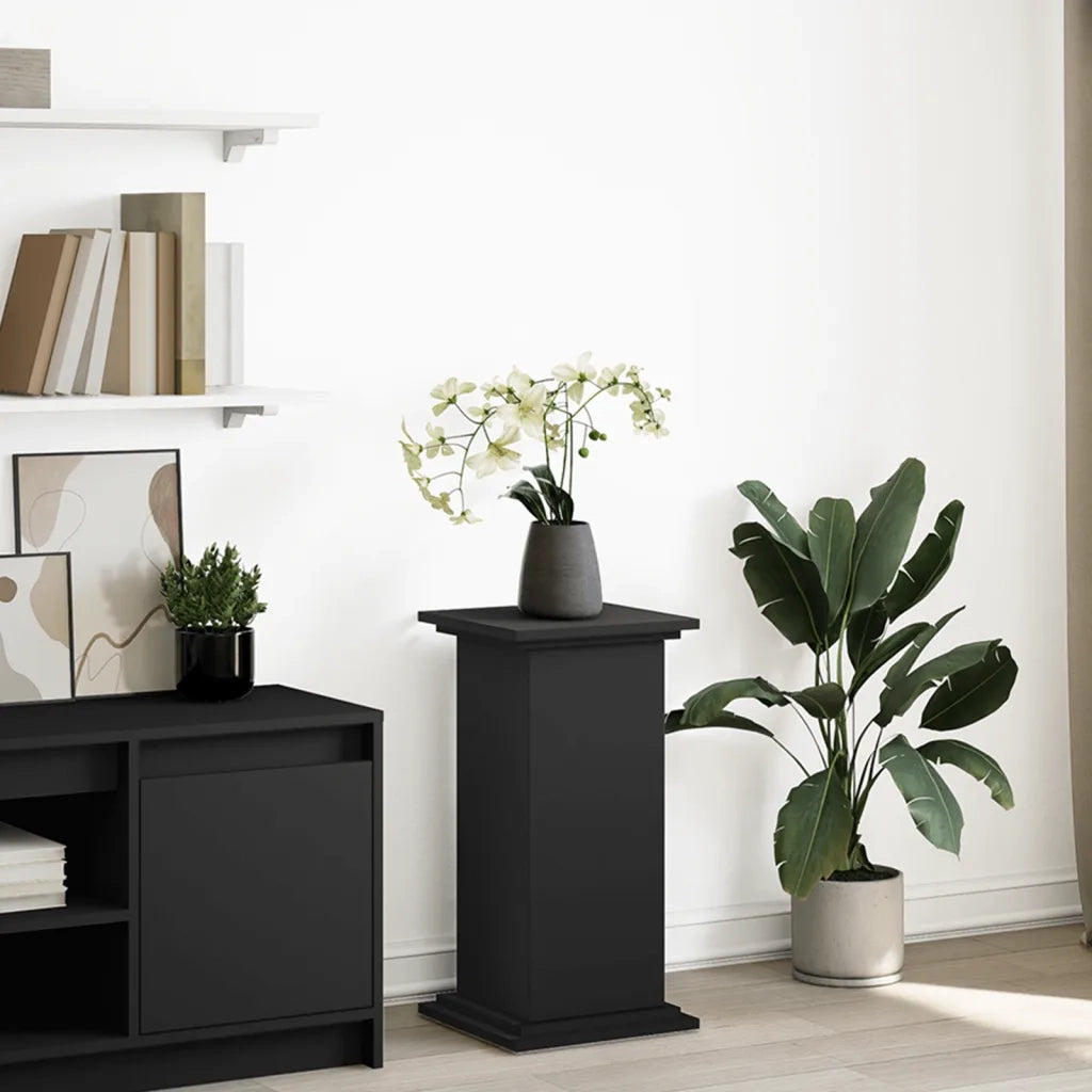 Supporto Espositivo Portaoggetti Nero 31x30x60 cm Truciolato 854617