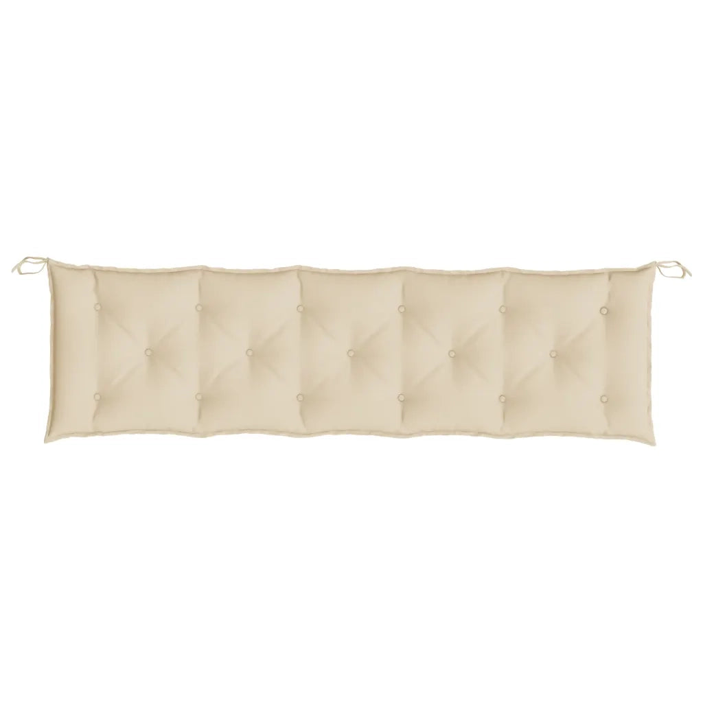 Cuscino per Panca Beige 180x50x7 cm in Tessuto Oxford
