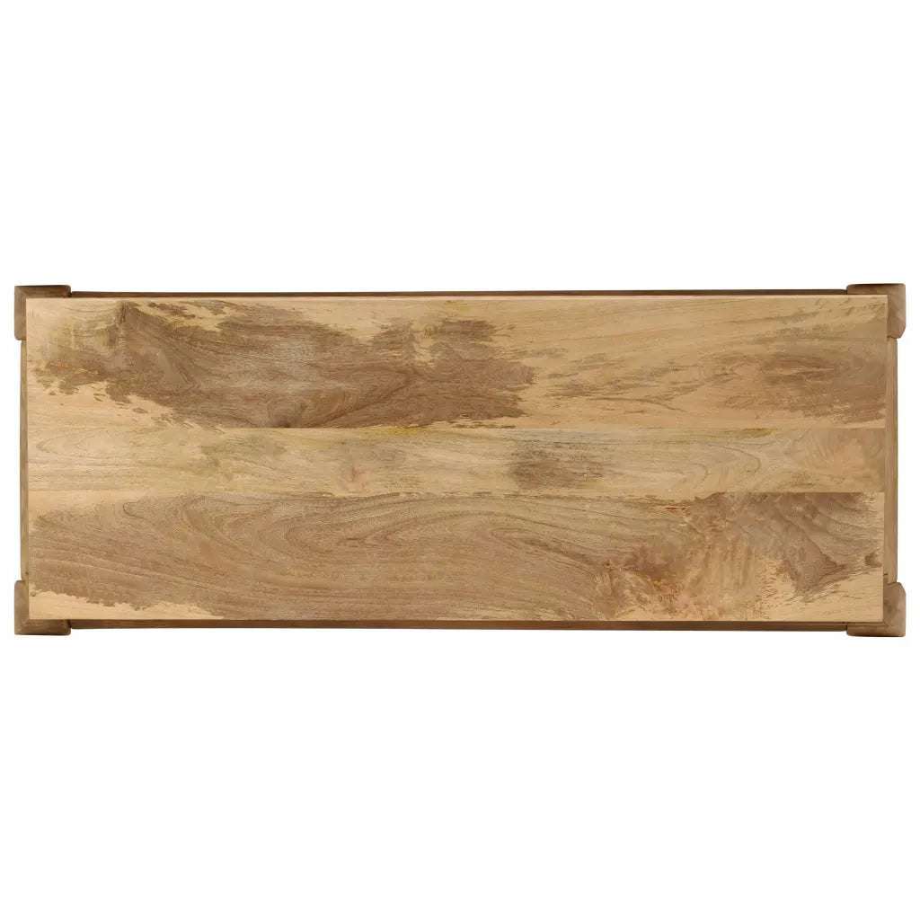 Tavolo Consolle in Legno Massello di Mango 118x38x76 cm 247115